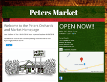 Tablet Screenshot of petersmkt.com